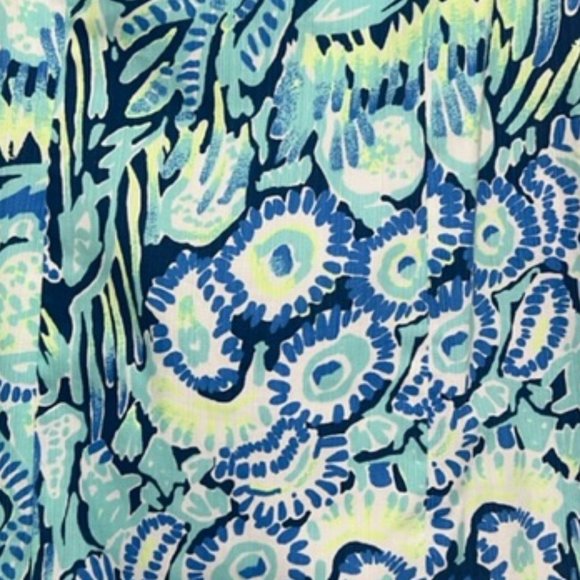 Lilly Pulitzer Delia shift dress size 0 blue green - Picture 10 of 11